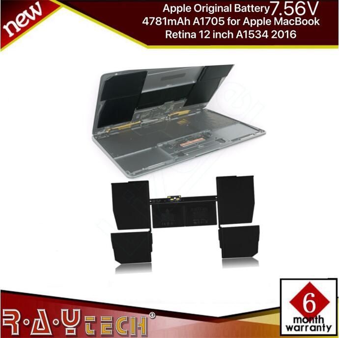 Apple Original Battery A1705 For Apple Macbook Retina 12 Inch A1534 16macbook Air 12 Retina A1534 Early 16 Macbook 12 Inch Retina A1534 Mid 17 Macbook 12 Inch Retina A1534 Emc 3099